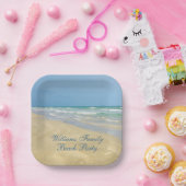 Schönes Beach Party Custom Ocean Fotografy Pappteller (Party)