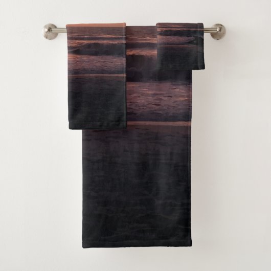 Schönes Beach Sunset Foto Drucken Badhandtuch Set (Insitu)