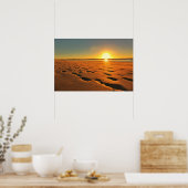 Schönes Beach Sunset Poster (Küche)