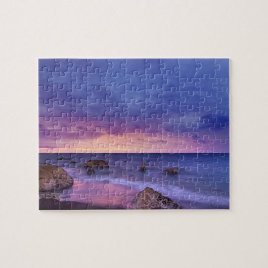 Schönes Beach Travel Foto Sunset Puzzle (Horizontal)