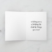 Schönes Beachy Happy Birthday Karte (Innenseite)