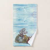 Schönes bedrohtes Unterwasser-Korallenriff Badhandtuch Set (Handtuch)