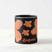 Schönes Begonia individuell anpassbare Tasse (Zentrum)