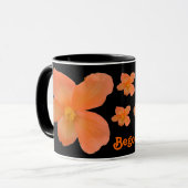 Schönes Begonia individuell anpassbare Tasse (Vorderseite Links)