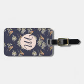 Schönes Beige European Robins Pattern Gepäckanhänger (Vorderseite horizontal)