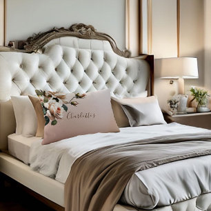 Schönes Beige Rose Brautparty Dekokissen