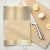 Schönes Beige- und Golddesign Geschirrtuch (Viertel Falte)