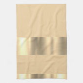 Schönes Beige- und Golddesign Geschirrtuch (Vertikal)