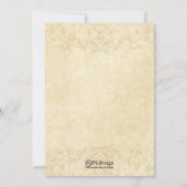 Schönes Beige Vintages Brautparty laden ein Einladung (Rückseite)