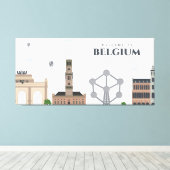 Schönes Belgien Leinwanddruck (Insitu (Holzboden))