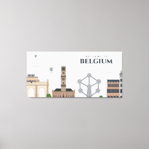 Schönes Belgien Leinwanddruck