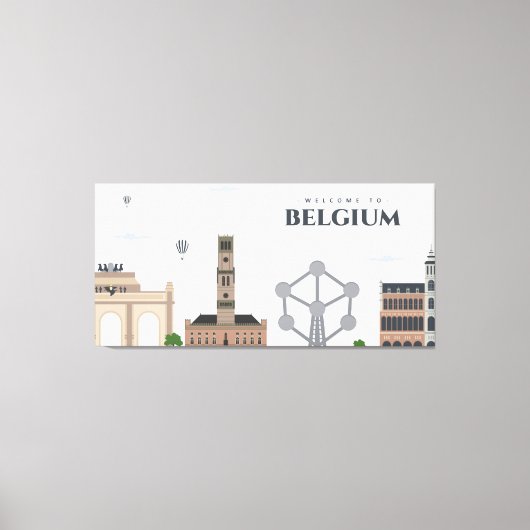 Schönes Belgien Leinwanddruck (Vorderseite)