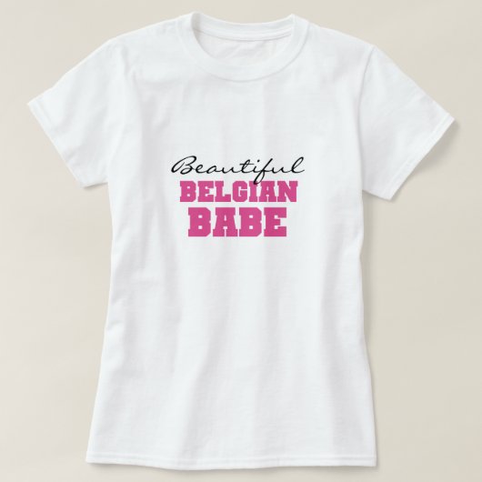 Schönes belgisches Baby T-Shirt (Design vorne)