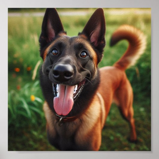 schönes belgisches Malinois Poster (Vorne)