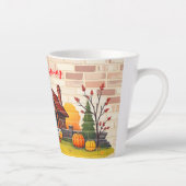 Schönes beliebtes Glück Erntedankfest Fall Milchtasse (Rechts)