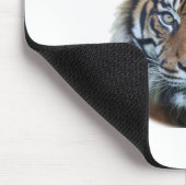 Schönes Bengalischer-Tiger-Gesichtsfoto Mousepad (Ecke)