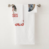 Schönes Bengalisches Tiger Face Foto Badhandtuch Set (Insitu)