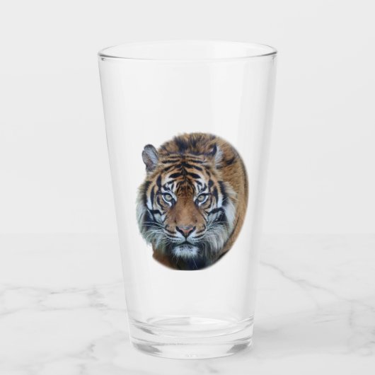 Schönes, Bengalisches Tiger Face Foto Glas (Vorderseite)
