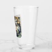Schönes Bengalisches Tiger Face Foto Glas (Links)