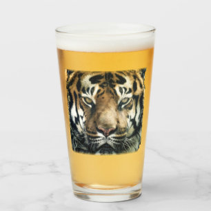 Schönes Bengalisches Tiger Face Foto Glas
