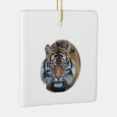 Schönes Bengalisches Tiger Face Foto Keramikornament (Rechts)