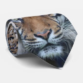 Schönes Bengalisches Tiger Face Foto Krawatte (Gerollt)