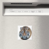 Schönes Bengalisches Tiger Face Foto Magnet (In Situ (Geschirrspüler))