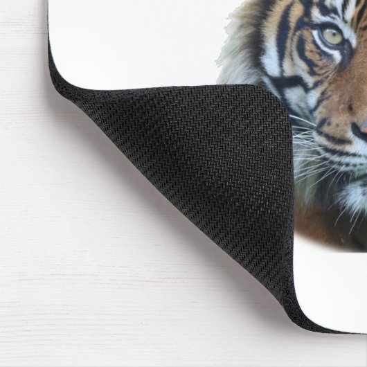 Schönes Bengalisches Tiger Face Foto Mousepad (Ecke)