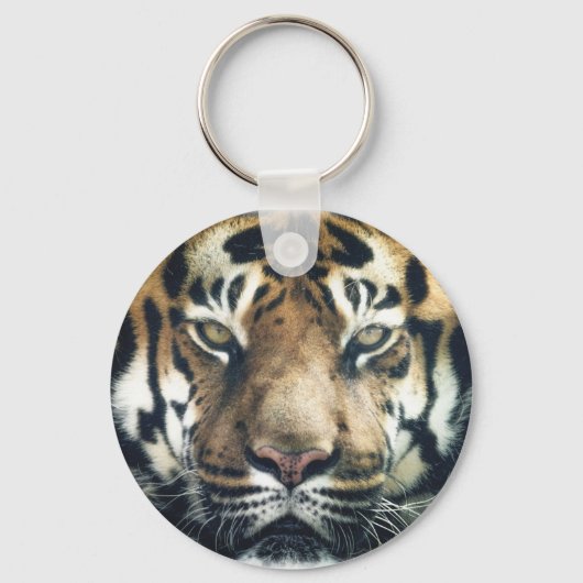 Schönes Bengalisches Tiger Face Foto Schlüsselanhänger (Vorderseite)