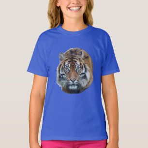 Schönes Bengalisches Tiger Face Foto T-Shirt
