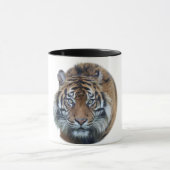 Schönes Bengalisches Tiger Face Foto Tasse (Zentrum)