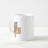 Schönes Bengalisches Tiger-Foto Kaffeetasse (Vorderseite Links)