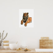 Schönes Bengalisches Tiger-Foto Poster (Küche)