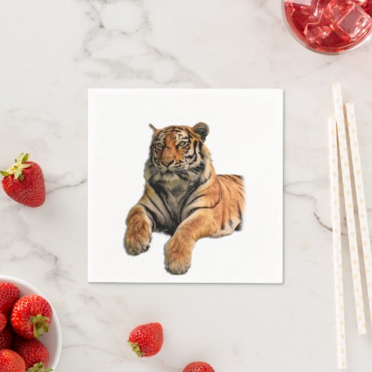 Schönes Bengalisches Tiger-Foto Serviette (Beispiel)