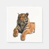 Schönes Bengalisches Tiger-Foto Serviette (Vorderseite)
