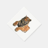 Schönes Bengalisches Tiger-Foto Serviette (Ecke)