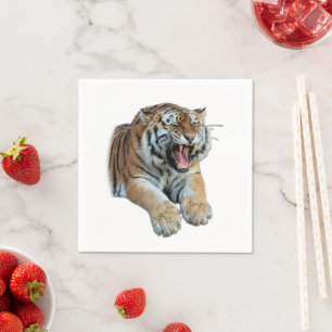 Schönes Bengalisches Tiger-Foto Serviette
