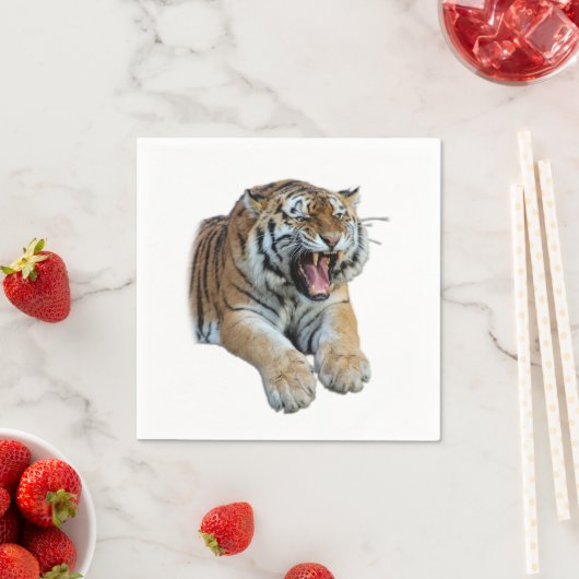 Schönes Bengalisches Tiger-Foto Serviette (Beispiel)