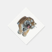 Schönes Bengalisches Tiger-Foto Serviette (Ecke)