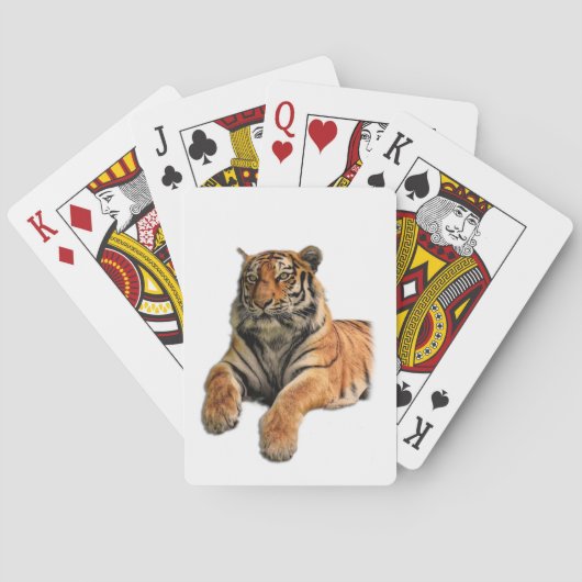 Schönes Bengalisches Tiger-Foto Spielkarten (Rückseite)