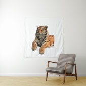 Schönes Bengalisches Tiger-Foto Wandteppich (Beispiel)