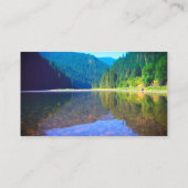 schönes Berglandschaftsbild Visitenkarte (Rückseite)