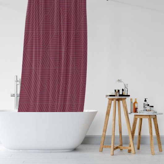 Schönes Berry Geometric Muster Duschvorhang