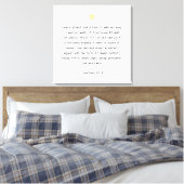 Schönes Bibelangebot 1 Korinther 13:4 Leinwanddruck (Insitu (Schlafzimmer))