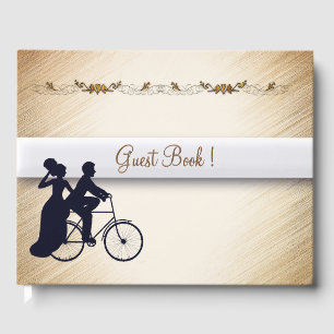 Schönes Bicycle Wedding Guest Book Gästebuch