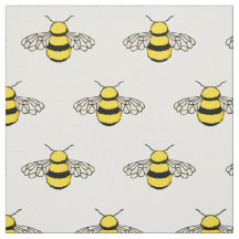 Schönes Bienenmuster auf Weiß
