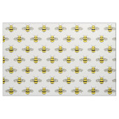 Schönes Bienenmuster auf Weiß Stoff (Fat Quarter (45,7 x 55,9 cm))