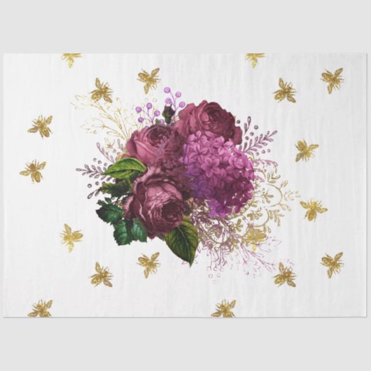 Schönes Bienenreihen-Design 54 Seidenpapier (Vorderseite)