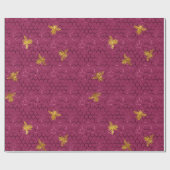 Schönes Bienenseriendesign 16 Geschenkpapier (Flach)