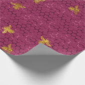 Schönes Bienenseriendesign 16 Geschenkpapier (Ecke)